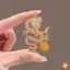 Trâm cài rồng thời trang Trung Quốc dành cho nữ Quần áo Áo khoác Trang sức Phụ kiện dự tiệc Cung hoàng đạo Rồng bay Trang sức mới