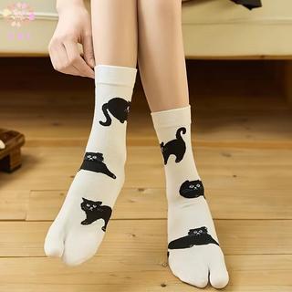 Tabi Cotton Nữ Mới với Họa tiết Sóng Cá Chép Nhật Bản, Dễ Thương Ngộ Nghĩnh
