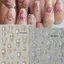 FAVORITEGOODS 5D Móng Tay Nghệ Thuật Dán, Sáng Bóng Retro Baroque Scepter Móng Tay Nghệ Thuật Đề Can, Sang Trọng Vương Miện Vòng Cổ Phong Cách Móng Tay Đề Can Phụ Kiện Trang Sức