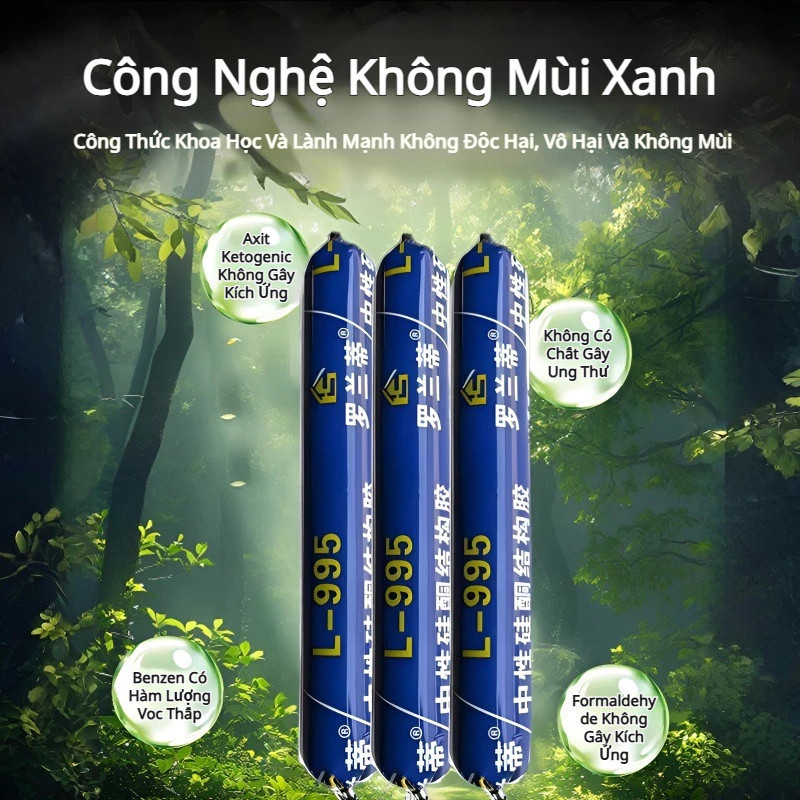 Keo Silicone Trung Tính Chống Thấm - Độ Kết Dính Cao, Độ Bền Vượt Trội, Dùng Cho Công Trình & Sửa Chữa Nhà