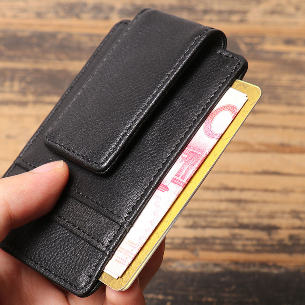 RFID chặn kẹp tiền bỏ túi phía trước mỏng, dễ mang theo không được chú ý. Giao tiếp hàng ngày