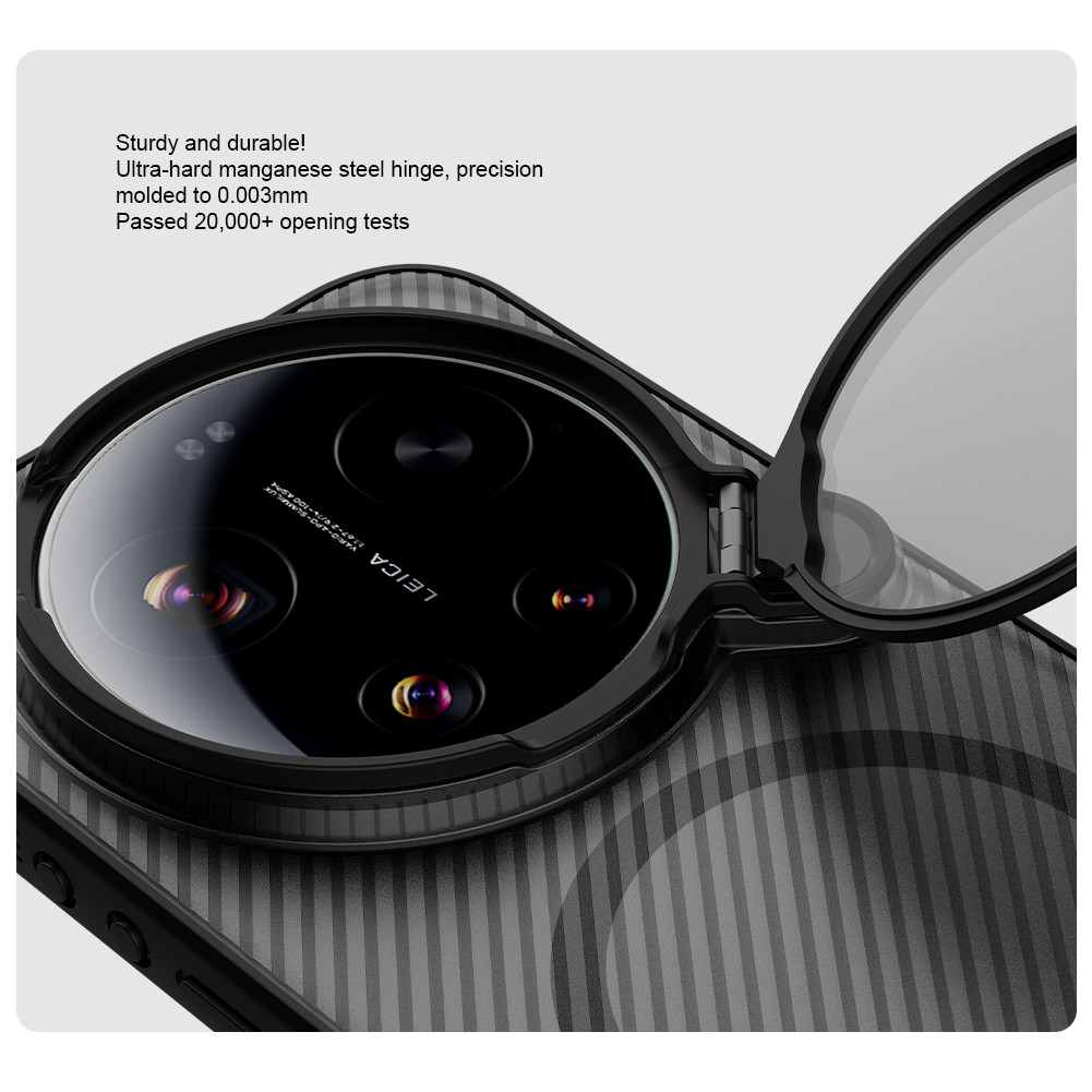 Nillkin Cho Xiaomi 17 Ultra Camshield ProP PC Từ Tính TPU Chống Sốc Chống Rơi Bảo Vệ Ống Kính Máy Ảnh Chân Đế Cứng Ốp lưng Ca