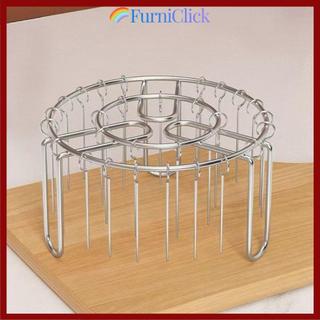 [COD] Giá đỡ xiên FURNICLICK, Giá nướng dọc bằng thép không gỉ 12 / 24 / 25 / 36, Giá đỡ xiên nướng thịt dọc có thể tháo rời cho phụ kiện nồi chiên không khí
