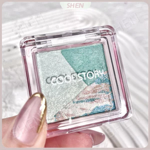 Một Bảng Trang Điểm COOLSTORY Nướng Phấn Mắt 3 Màu Ngọc Trai Matte Primer Làm Sâu Sáng Trang Điểm Phấn Mắt Bảng
