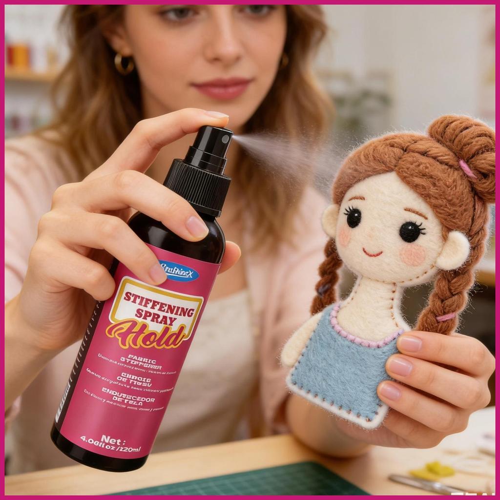 Xịt Làm Cứng Vải 120ml Lâu Dài Nhanh Khô Sụp Ngăn Ngừa Sọc Cứng Định Hình Vải shopidaevn