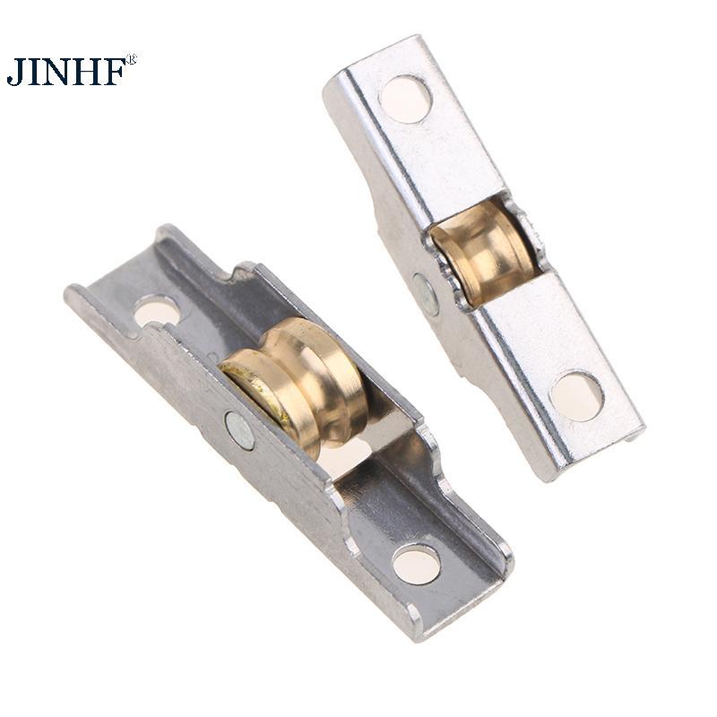 JINHF 1Pc Cửa Sổ Inox Ròng Rọc Cửa Trượt Con Lăn Chạy Bánh Xe Tra Ròng Rọc HOT