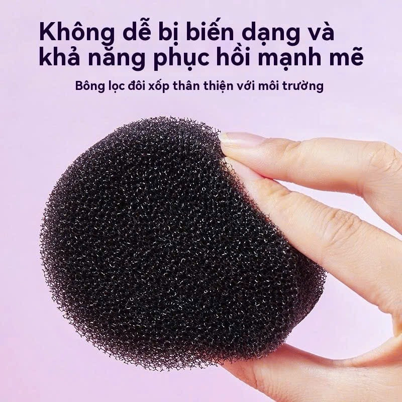 Hộp Bọt Biển GECOMO Vệ Sinh Giặt Cọ Khô Làm Sạch Cọ Trang Điểm Không Dùng Nước Tiện Lợi Choco.cosmetic