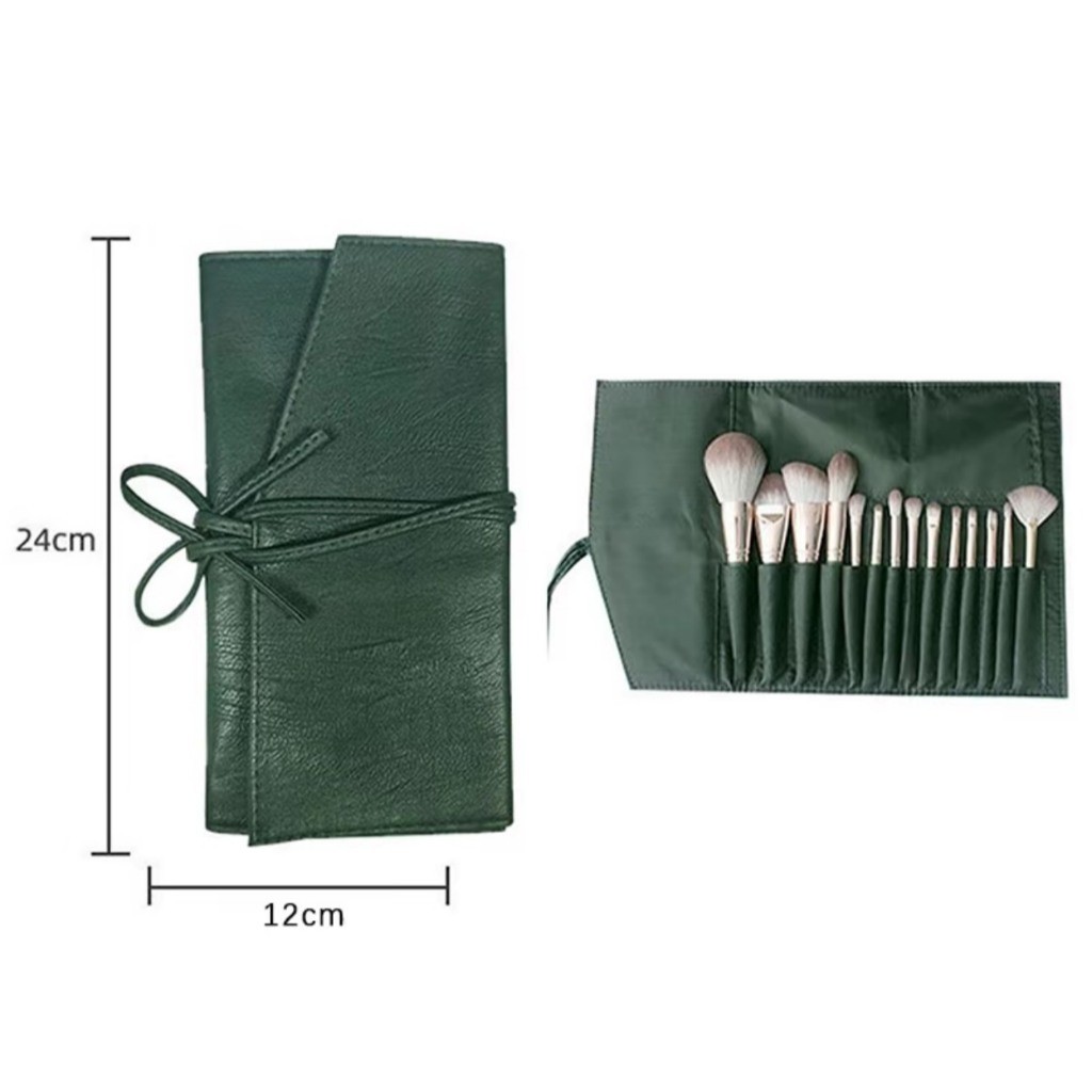 Túi đựng cọ trang điểm đồ makeup nhiều lỗ đa gấp gọn tiện lợi chức năng bảo vệ khi đi du lịch