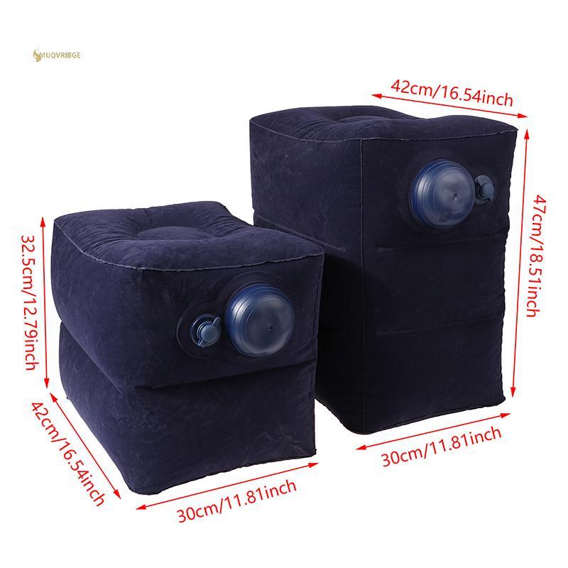 MUQV Bơm Hơi Du Lịch Foot Rest Trẻ Em Máy Bay Ngủ Giường Chân Hỗ Trợ Chiều Cao Có Thể Điều Chỉnh Chân Cho Chuyến Đi Dài n