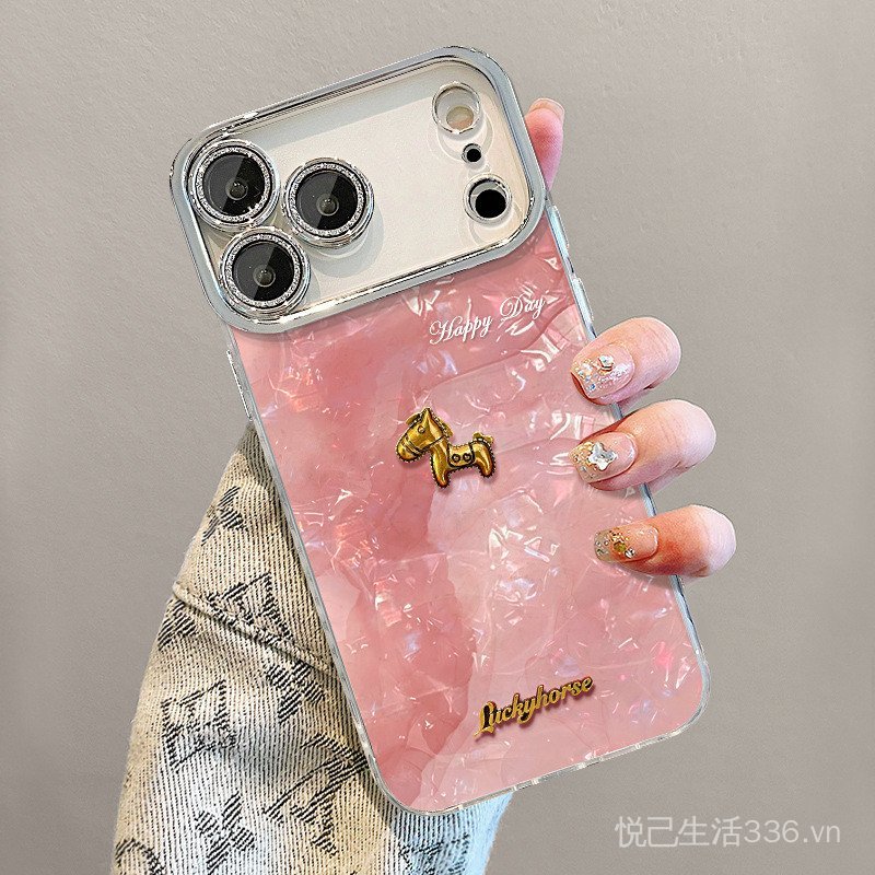 Vòng tay búp bê Pony Thích hợp cho iPhone17promax Vỏ điện thoại mate80 Cô gái có giá trị cao 16 15 Cứng