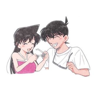 Móc khoá đôi " Shinichi Kudo & Ran Mori "