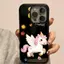 Angel Pony cho trường hợp điện thoại 17 16pro iPhone 15 Jelly Case 14 13pro11 Bề mặt sáng