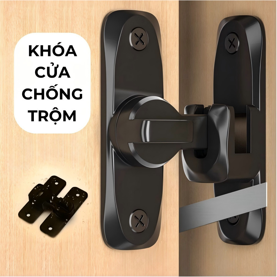 Khóa cửa lùa góc 90°180° chống trộm Chốt khóa cửa / Khóa cửa lùa (trượt)，Khóa cửa lật， Lắp góc linh hoạt