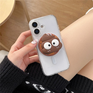 3D Silicone Hoạt Hình Dễ Thương Phân Sáng Tạo Đa Năng Từ Giá Đỡ Điện Thoại Giá Đỡ Video Đứng