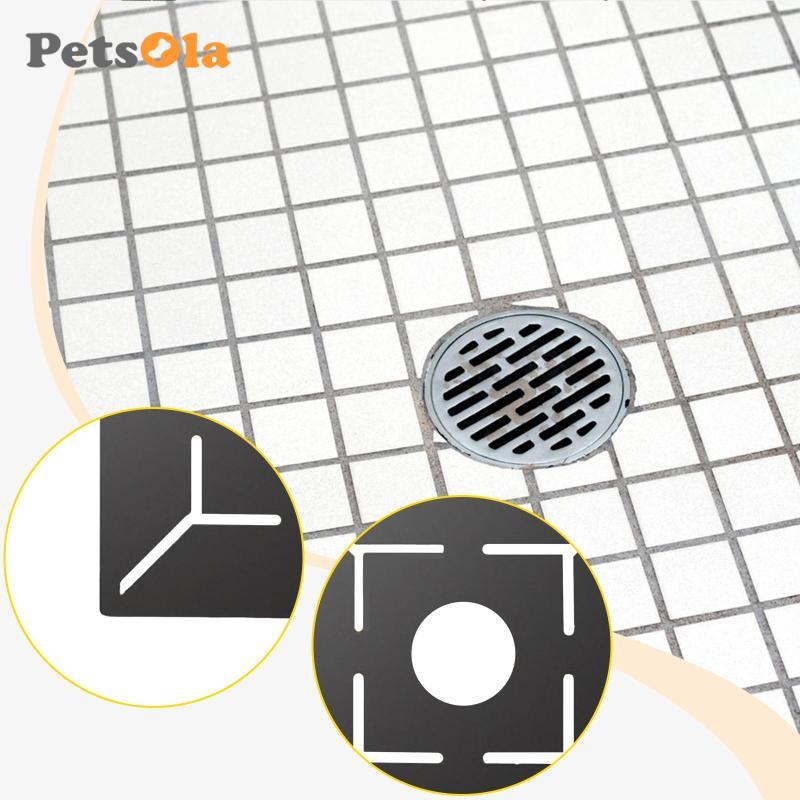 Thước đo thoát nước sàn Phụ kiện phòng tắm Máy đo bố trí Màu đen Chế biến gỗ Chính xác Cắt gạch kiến trúc Thước đo