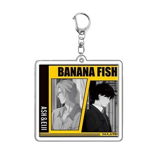 Anime Banana Fish Ash Lynx Figure Badge Jewelry Keychain Bag Double Side Arcylic Pendant Key Chain for Women Men