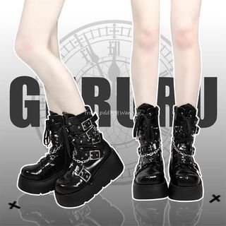 Phong Cách Thánh lolita Guardian Martin Dày y2k Ban Đầu Giày Hot Girl Nữ Lá Chắn Đế Punk Punk punkcat Châu Á Văn Hóa Giày MVJP