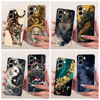 Ốp Lưng Cho OPPO A6x A6 2026 Ốp Lưng Cool Dragon Họa Tiết Hổ Silicon Mềm Cho OPPO A6 A6t Pro 4G OPPOA6x 5G Vỏ Điện Thoại