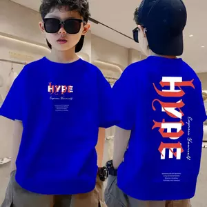 Áo cotton unisex 3-14 tuổi, thanh toán sau, giao nhanh, Leher Krew