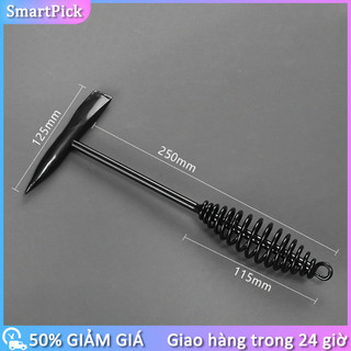 Búa đập xỉ hàn lò xo chống sốc, đầu phẳng, cán sắt bền Búa (gõ/đập) xỉ hàn，Chống sốc，Đập xỉ hàn，Gõ rỉ sét，Cán sắt