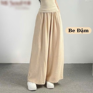 Quần Ống Rộng Vân Sóng Unisex - Chất Đẹp Không Nhăn, Mặc Mát, Form Dài Suông