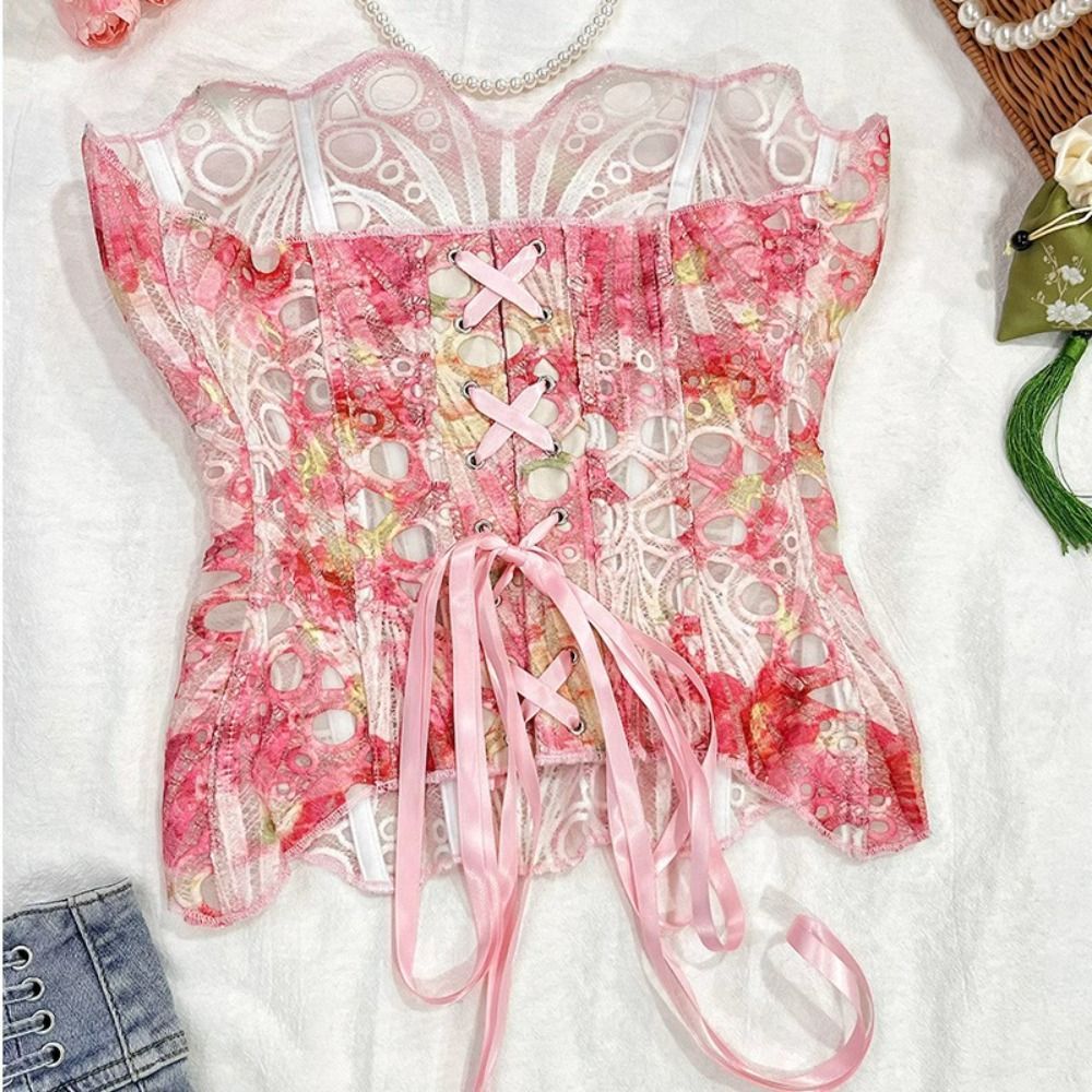 ChipHive Ren Fishbone Corset - Đồ lót nữ dáng đẹp, điều chỉnh vòng eo, phù hợp đi biển