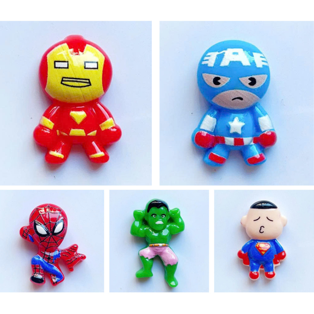 SET CHARM GẮN DÉP: 5 SIÊU ANH HÙNG CHIBI - CỰC XỊN XÒ