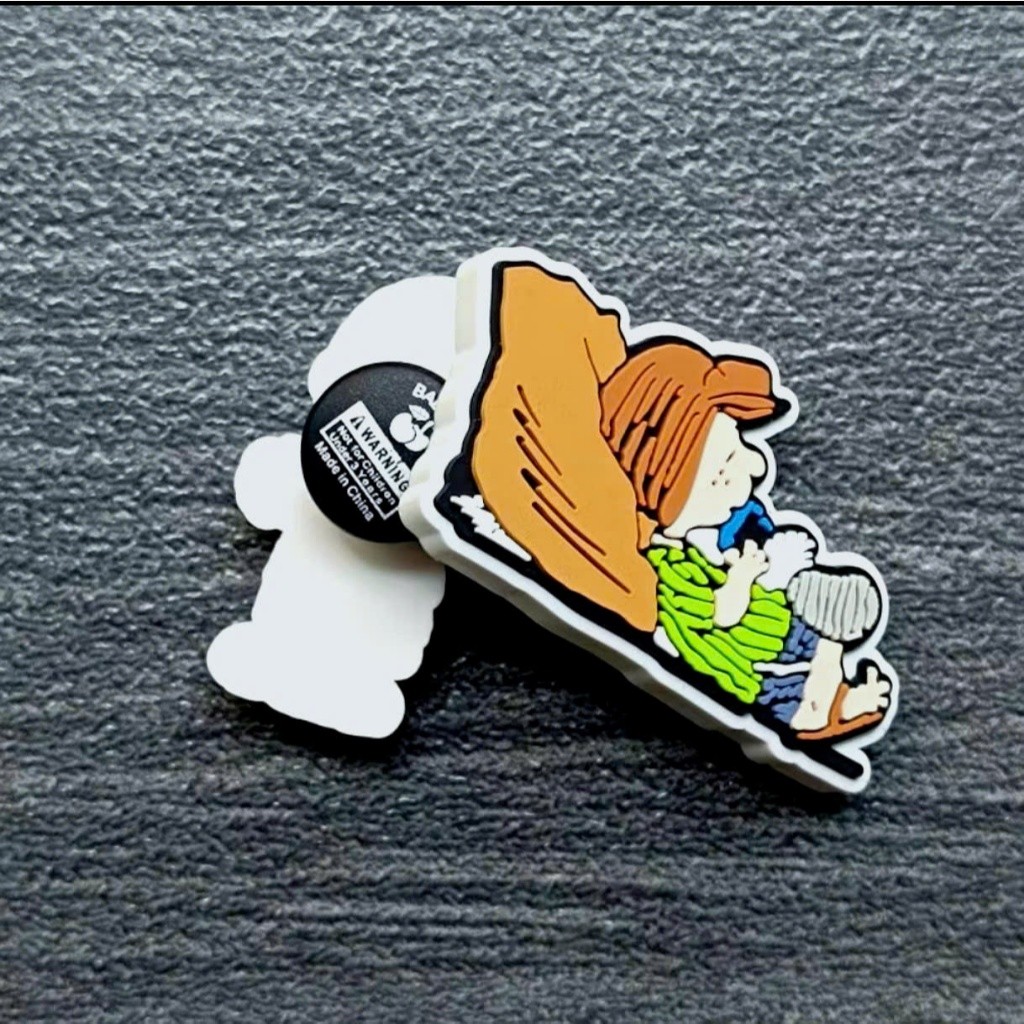 CHARM CHÍNH HÃNG: CHARM GẮN DÉP PEANUTS- HÀNG CHẤT DÀY - CỨNG- NÚT GẮN XỊN