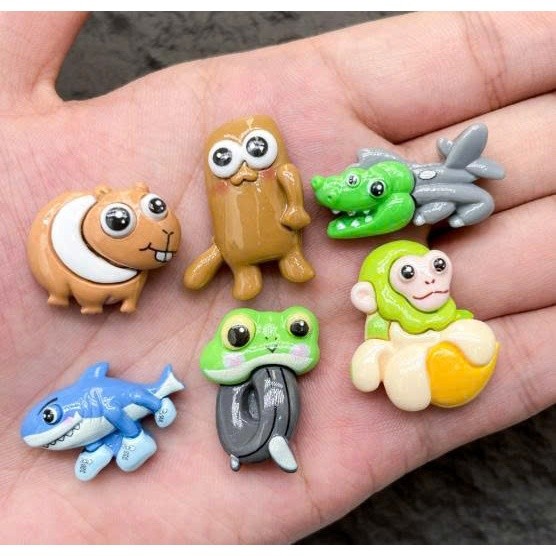 Set 12 Sticker/ Charm gắn dép  tung tung tung sahur