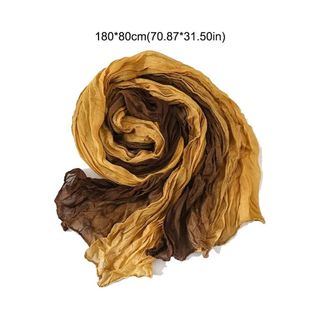Khăn xếp ly nghệ thuật MKYCO, chất liệu cotton và lanh, thiết kế gradient sang trọng, phù hợp cho mùa thu đông