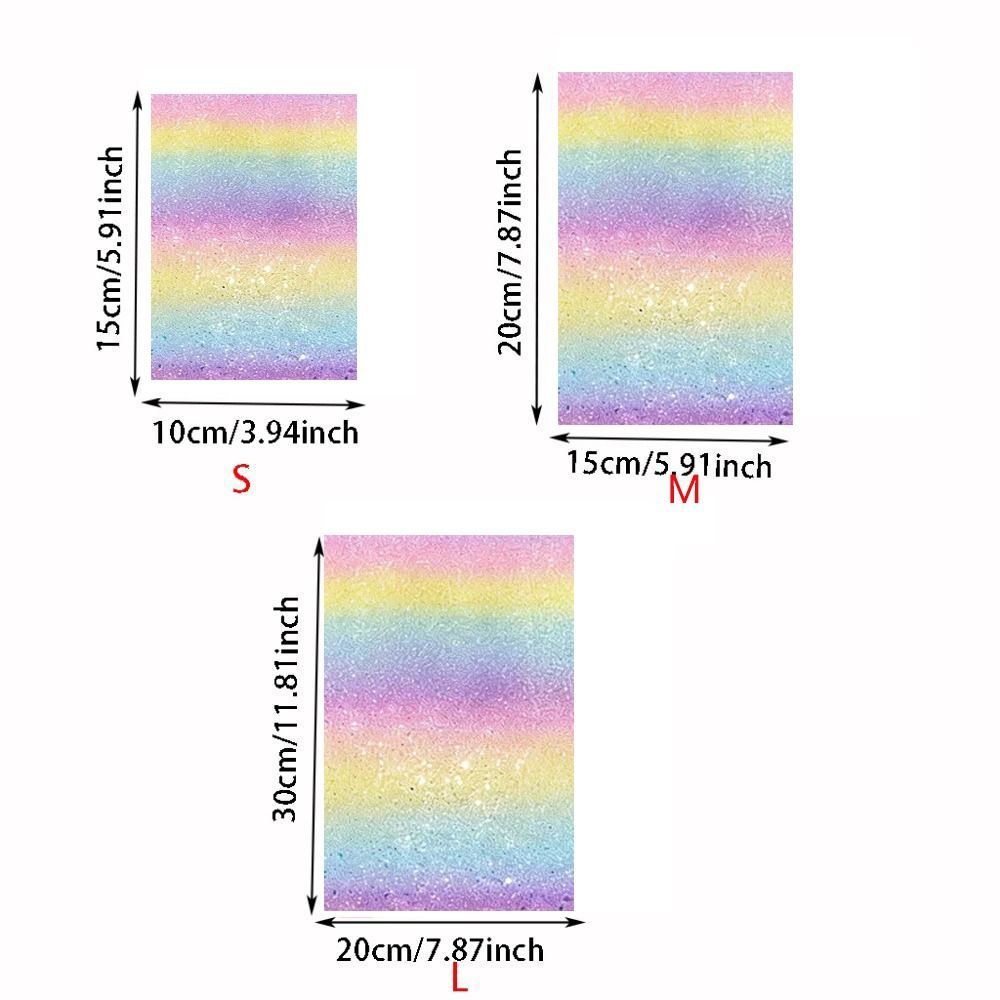 FUHUIOT 5 Chiếc Vải Nướng Bánh Lấp Lánh Cầu Vồng, Đậu Cầu Chì Tấm Ủi Chịu Nhiệt, Phụ Kiện Đồ Chơi Sáng Bóng Có Thể Tái Sử Dụng DIY Hạt Giấy Chịu Nhiệt Cầu Chì Dự Án Nghệ Thuật