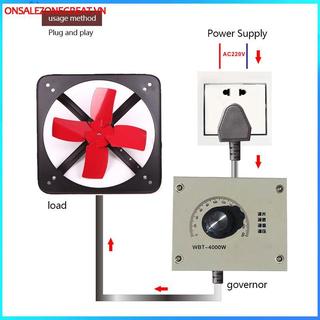 Ons Thyristor AC 220V 18A 4000W Bộ điều chỉnh công suất động cơ, điều tốc quạt, bộ điều chỉnh điện áp/nhiệt