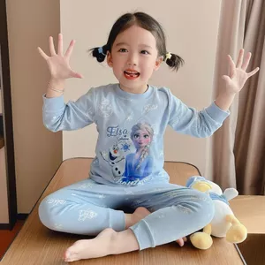 Bộ đồ mặc nhà cho bé gái Xuân Thu Đông Đức Nhung Công Chúa Bộ đồ hai mảnh 90-140 Size JPBY
