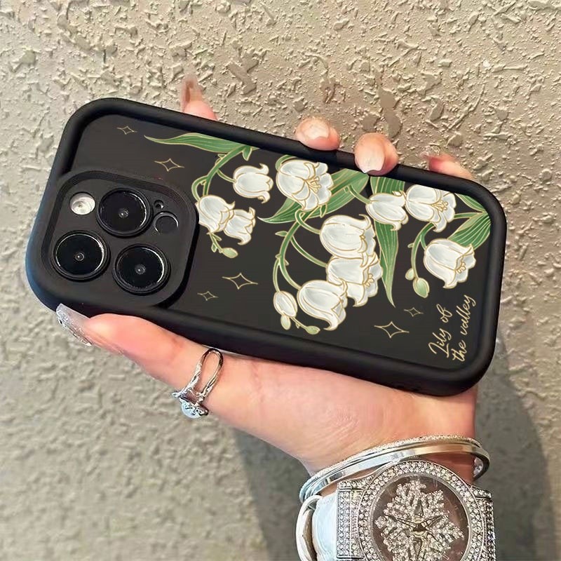 Ốp Điện Thoại Lily Of The Valley Cho Redmi Note 15 14 13 12 Pro Plus 12S 11T 11S 11 Pro 15 14C 13 13 13C 12 A5 5G Thời Trang Hàn Quốc Hoa Silicon TPU Mềm Chống Sốc Màu Trơn