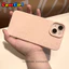 Ốp Lưng Cho IPhone 16 17 13 15 11 12 14 Pro Max XR X XS Max 16 7 6S 6 8 15 14 SE Cặp Đôi Sáng Tạo Màu Hồng Vỏ Mềm Lúa Mì
