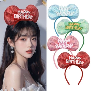 Nơ mới chúc mừng sinh nhật headband đầu dự tiệc phù hợp cho bữa tiệc sinh nhật và đạo cụ chụp ảnh trang trí