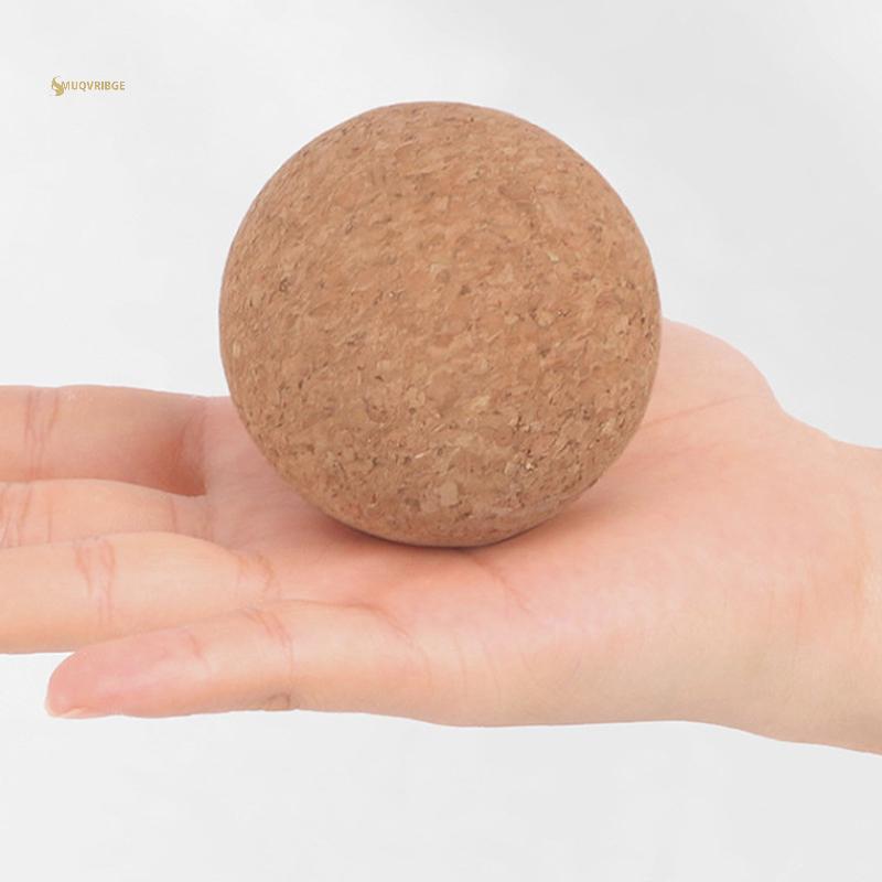 MUQV Cork Massage Ball Ba Massage Chân Massage Bóng Yoga Căng Thẳng Giải Phóng Trị Liệu Myofascial Ball Thư Giãn Cơ Bắp Kích Hoạt Điểm n