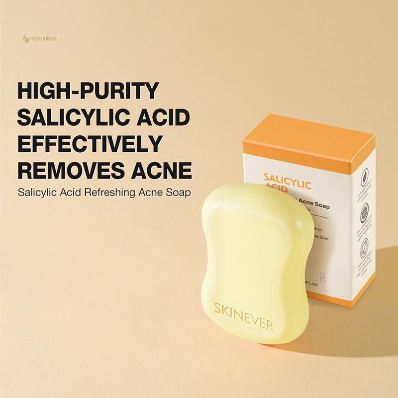 MUQV Salicylic Acid Xà Phòng Mặt Làm Sạch Sâu Da Radiant Cải Thiện Da Luster Thuần Chay Tắm Rửa Mặt Làm Sạch Lỗ Chân Lông Cho Mọi Loại Da n