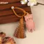 HFSHY Thủ Công Cypress Dễ Thương Phước Lành Bắt Mèo Mặt Dây Chuyền Động Vật Nghệ Thuật Cho Túi Chìa Khóa Ô Tô Quyến Rũ Phụ Kiện Trang Trí VN