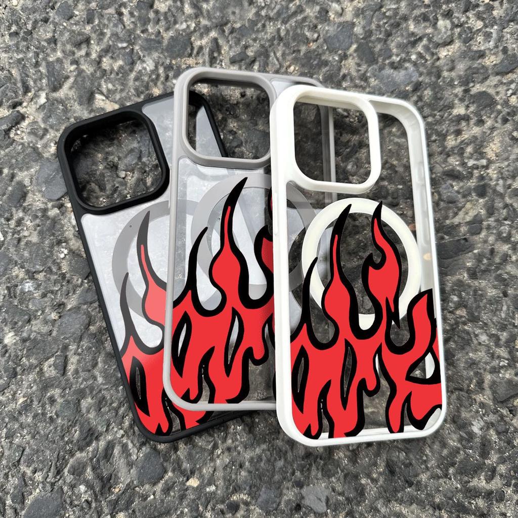 Flame Maniac mô hình cho iPhone1716promax hút từ trường hợp 1514plus mới
