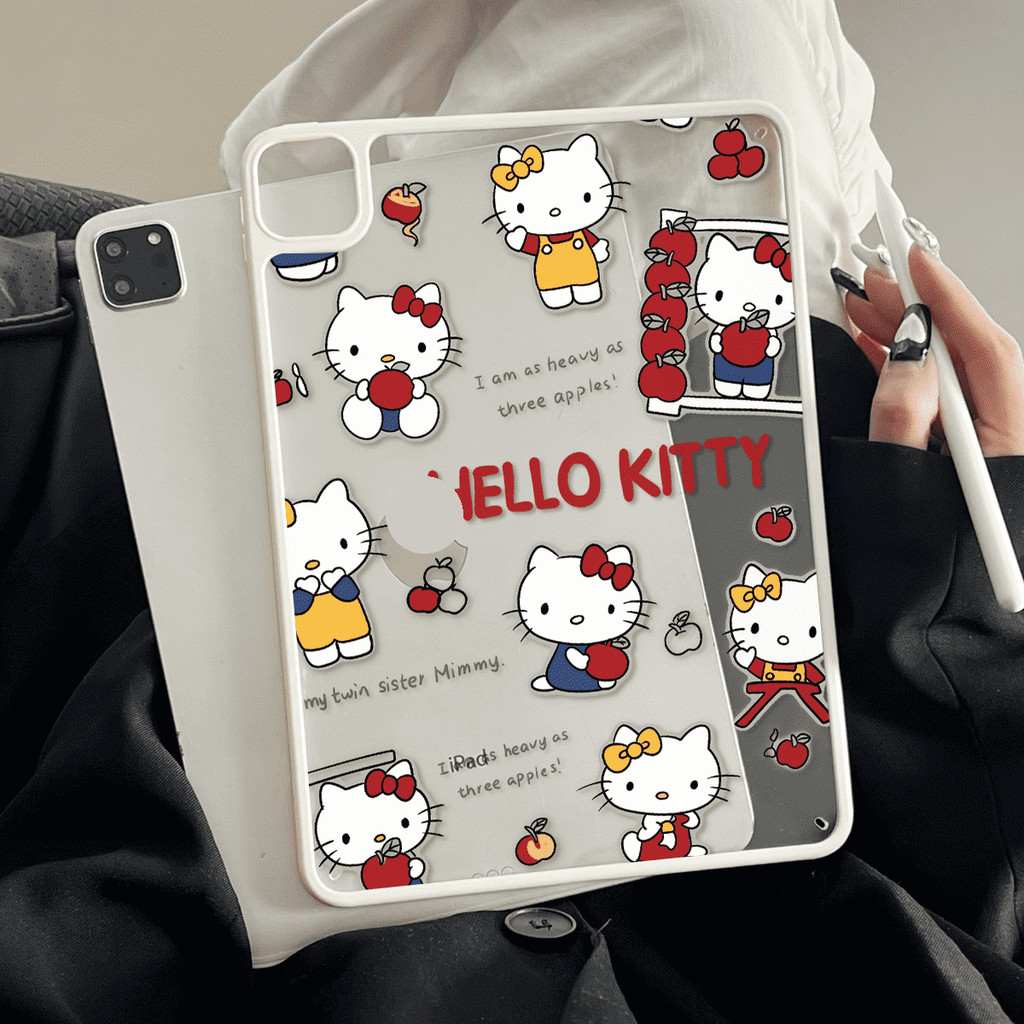 Vỏ Cứng Acrylic Ngọt Ngào Mèo Con Dành Cho Mini6 Mini7 A17Pro IPad 5 6 7 8 9 10 11 A16 Air 2 3 4 5 6 Air 11 M2 M3 Pro10.5 Pro11 2018 2020 2021 2022 M4 M5 Pro13 2024 2025