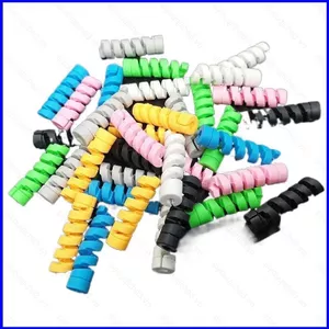 3p Đa Năng Dòng Dữ Liệu Silicon Bảo Vệ Tay Dây Màu Xoắn Ốc Chắc Chắn Bền Chống Vỡ
