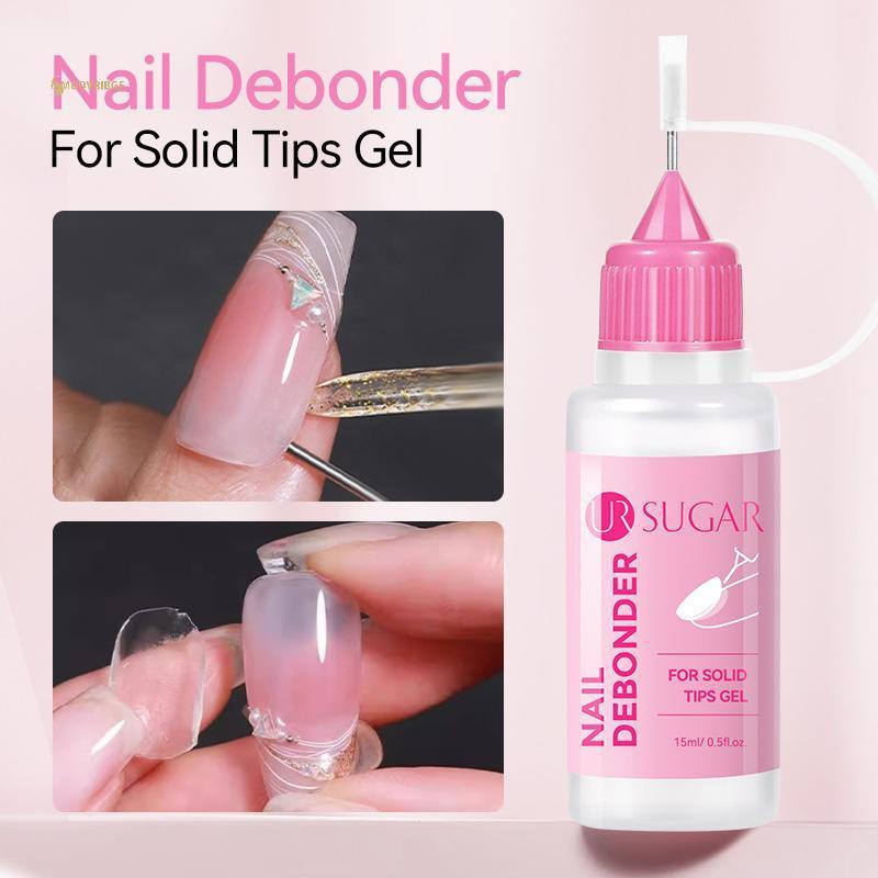 MUQV 15ml Gel Tẩy Chất Kết Dính Đầu Móng Tay Giả, Dụng Cụ Tẩy Gel Đầu Giả