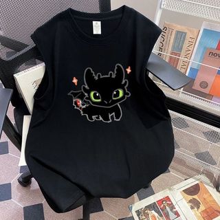 Áo vest không tay phim hoạt hình, bằng cotton nguyên chất, phù hợp mùa hè
