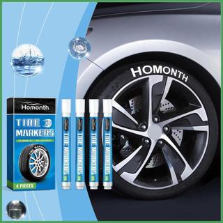 Bút sơn lốp vĩnh viễn Bút sơn lốp trắng Bút đánh dấu sơn vĩnh viễn Nhanh khô chống nước Đồ dùng ô tô caudeyvn