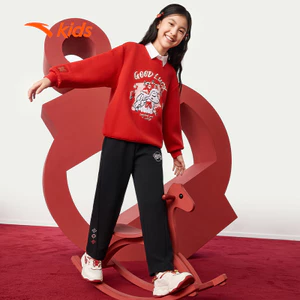 ANTA Kids Quần Dài Thời Trang Bé Gái Quần Dài Vài Nỉ Thoải Mái Vận Động, Mềm Nhẹ 3626A8713