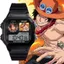 ONE PIECE Anime Ngoại Vi Portgas D Ace Đồng Hồ Sinh Viên Chống Nước Đồng Hồ Điện Tử Vuông Nhỏ Quà Tặng Sinh Nhật