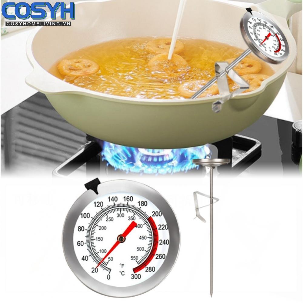 <cosyh>For barbecue Oven Oil Temperature Thermometer Probe Stainless Steel Cooking Tool