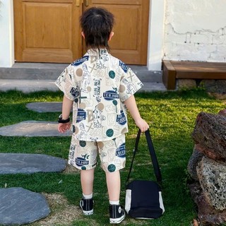 Set bộ quần áo mùa hè bé trai 18-52kg mẫu LỤA HÀN thoáng mát, chất liệu vải mềm mại, co dãn nhẹ. NL2