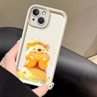 Tương thích với Honor 400 Pro 200Smart 200 400 Lite X6C X9D X7D X7B 90 Lite Magic 5 4 Pro 7 Lite Vỏ Điện Thoại Winnie the Pooh Với Bó Hoa Silicon Mềm